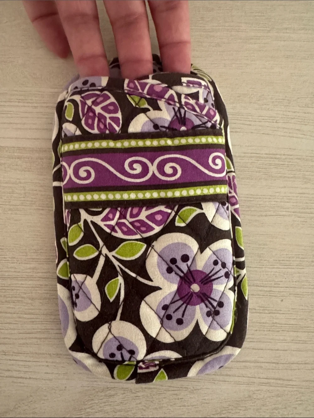 Vera Bradley Plum Petals Glasses Case EUC - Picture 5 of 5